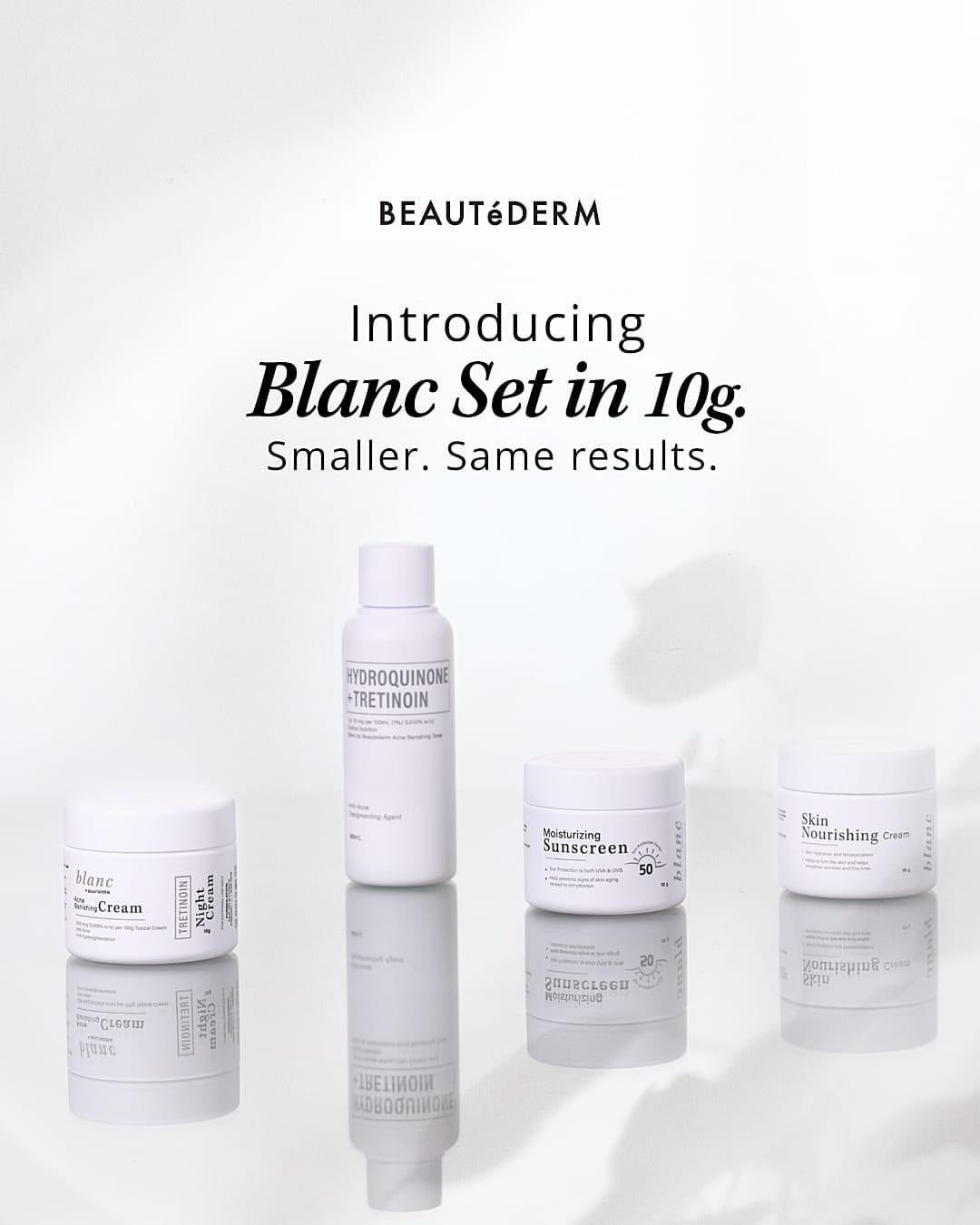 Blanc Trial Set (60ml toner and 10gram creams, 1 month use) with FREEBIES