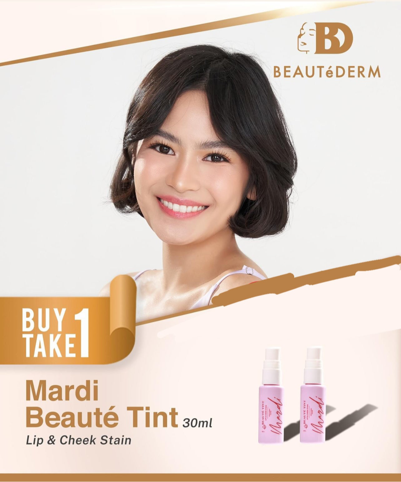 Mardi Beaute Lip and Cheek Tint 30ml BUY 1 GET 1 FREE