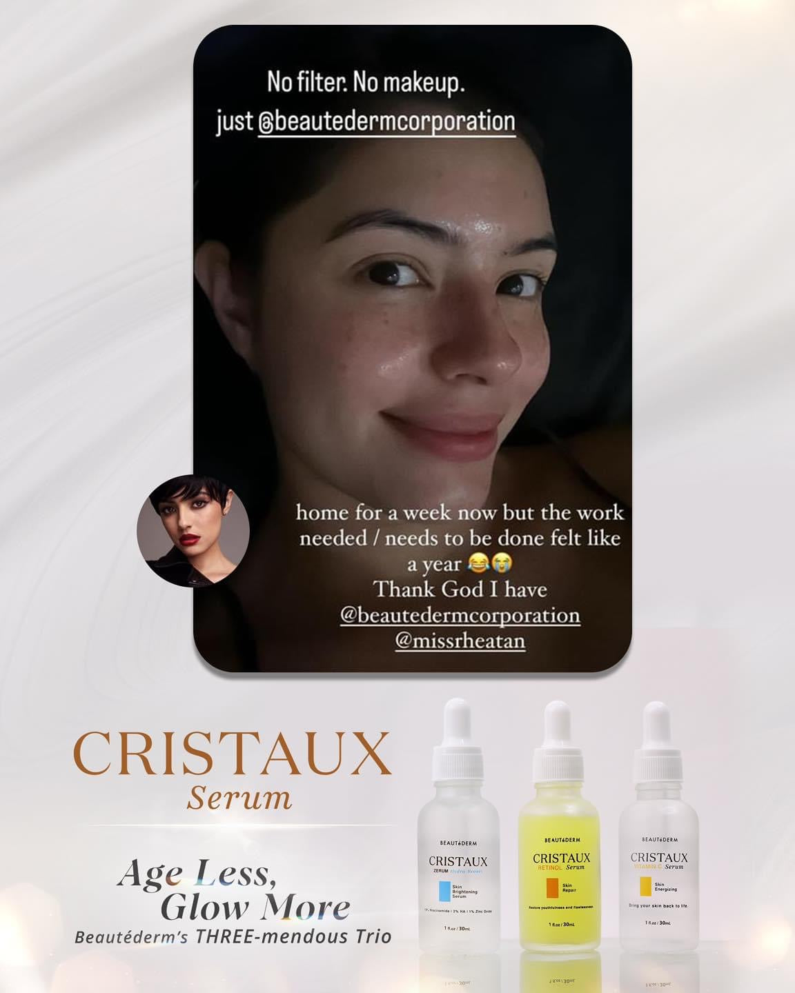 Cristaux Zerum Hydra-beauty Skin Brightening Serum 30ML with FREEBIE