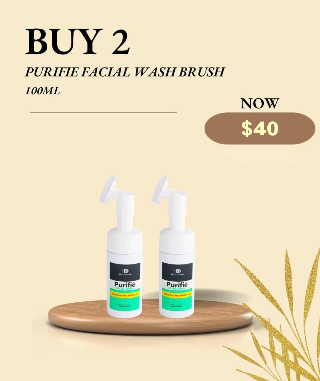 Purifie Wash with Brush 100ml BUY 1 GET 1 FREE