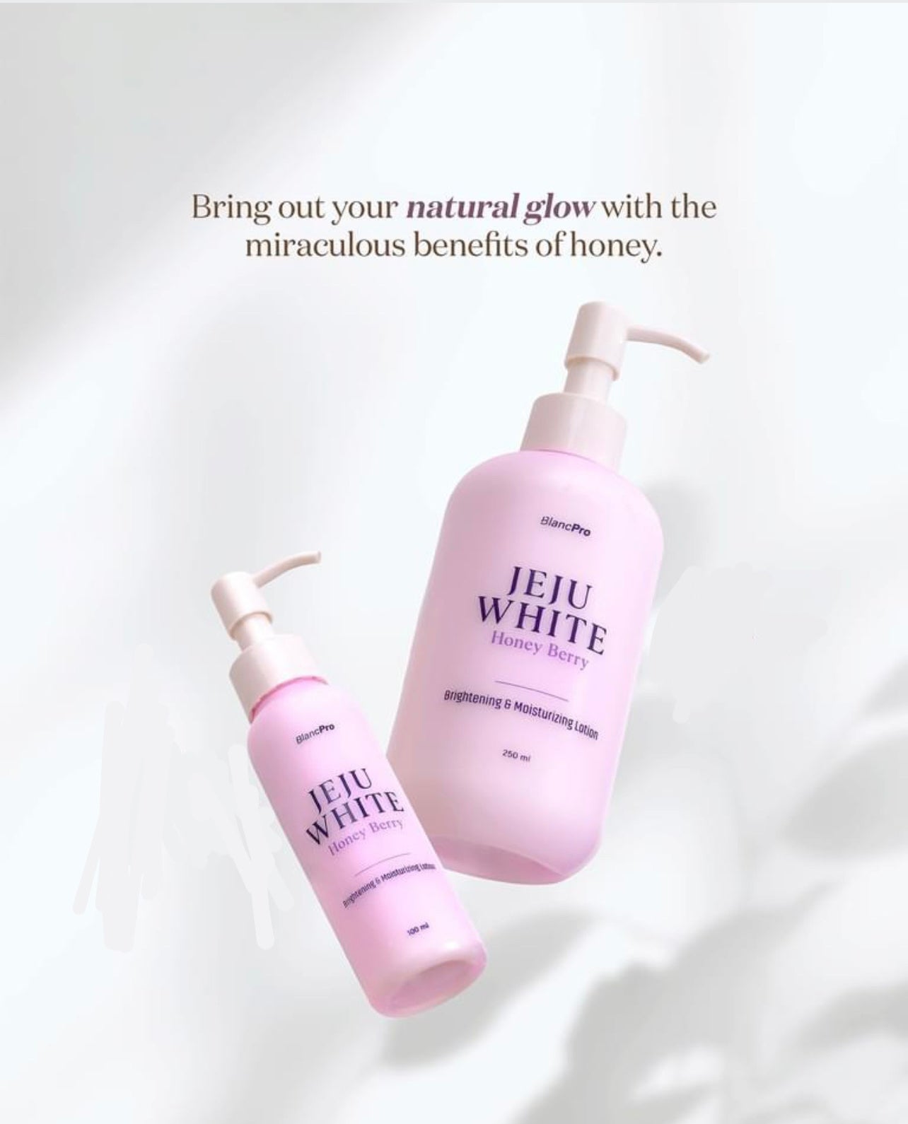 BlancPRO Jeju White Brightening and Moisturizing Lotion (Honey Berry) 100ml or 250ml