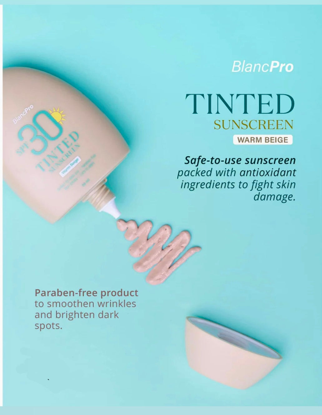 BlancPRO Tinted Sunscreen SPF 30 (Warm Beige)