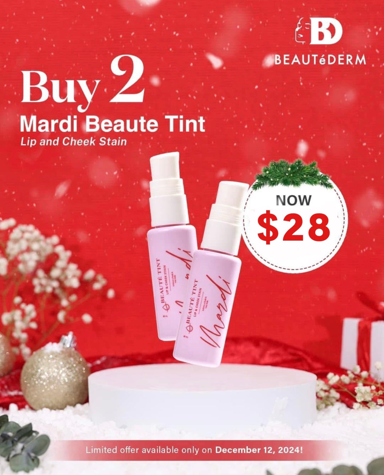 Mardi Beaute Lip and Cheek Tint 30ml BUY 1 GET 1 FREE