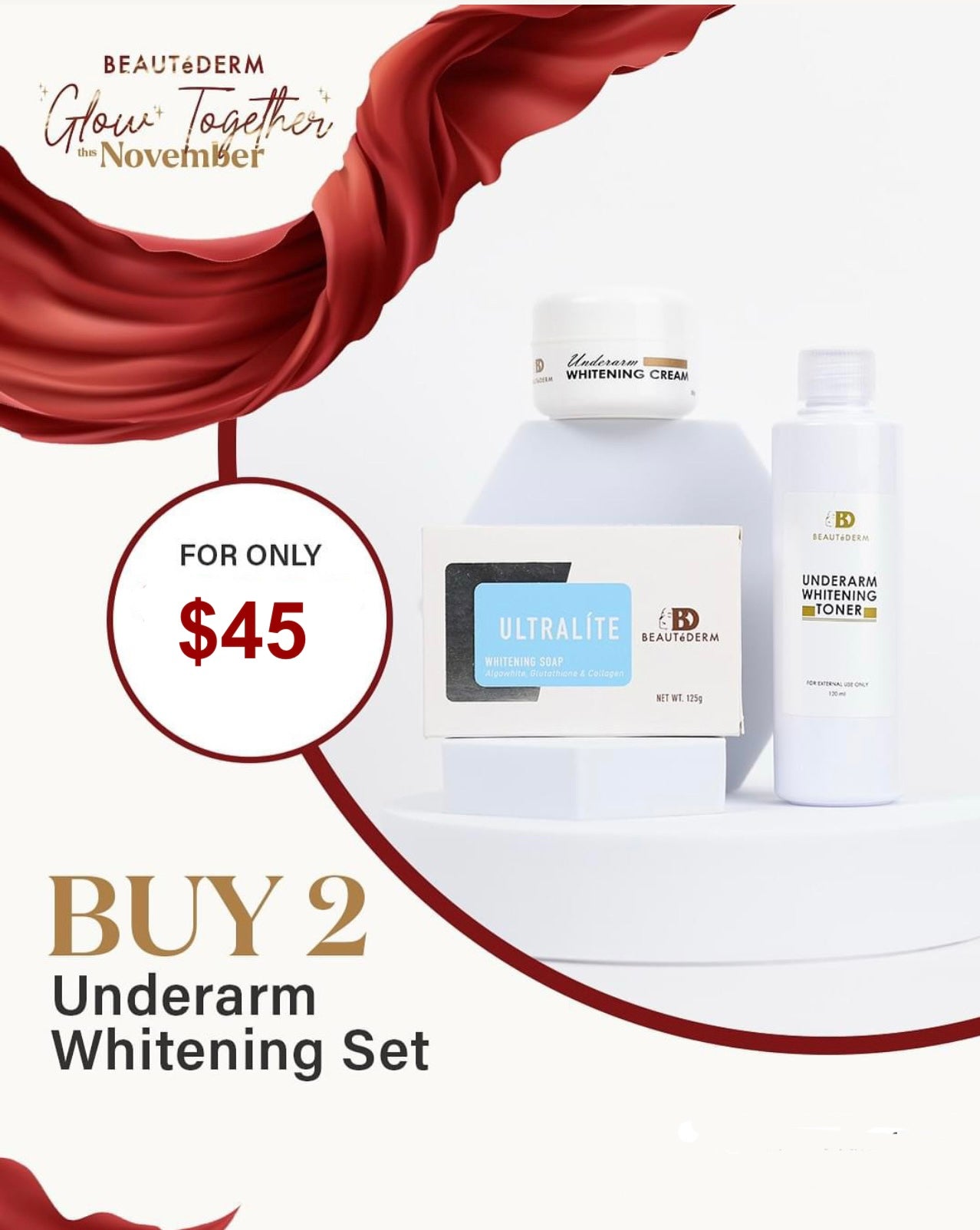 Underarm Whitening Set BUY 1 TAKE 1 FREE