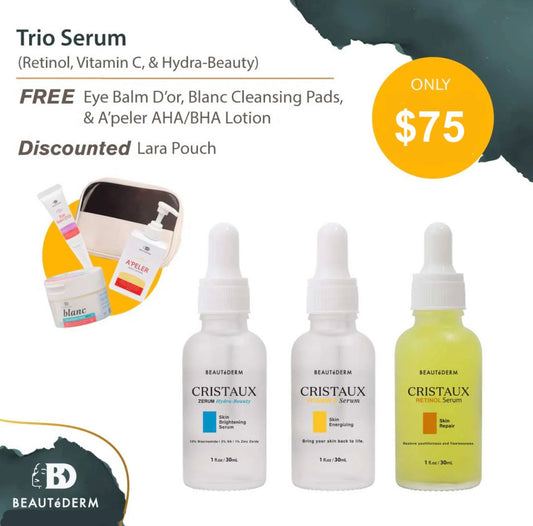 3 Cristaux Serums with Freebies