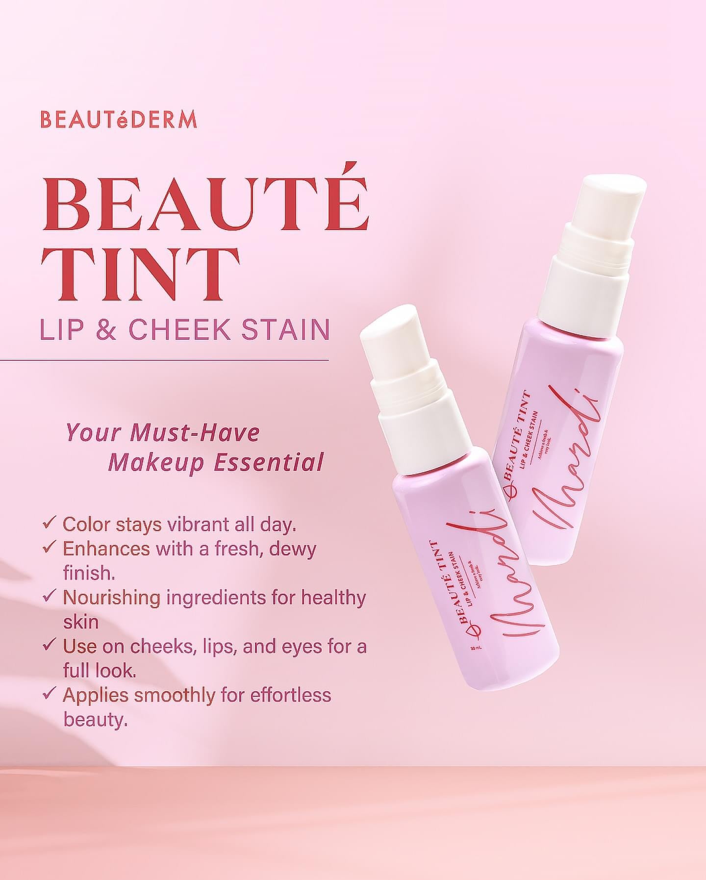 Mardi Beaute Lip and Cheek Tint 30ml BUY 1 GET 1 FREE