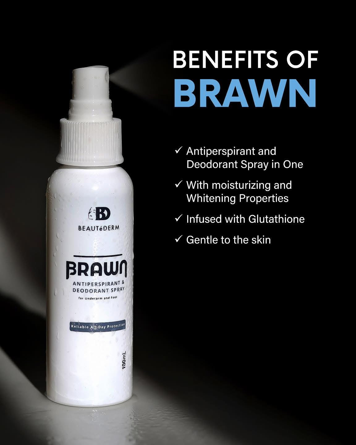 New and Improved Brawn Anti-Perspirant Spray 100ml