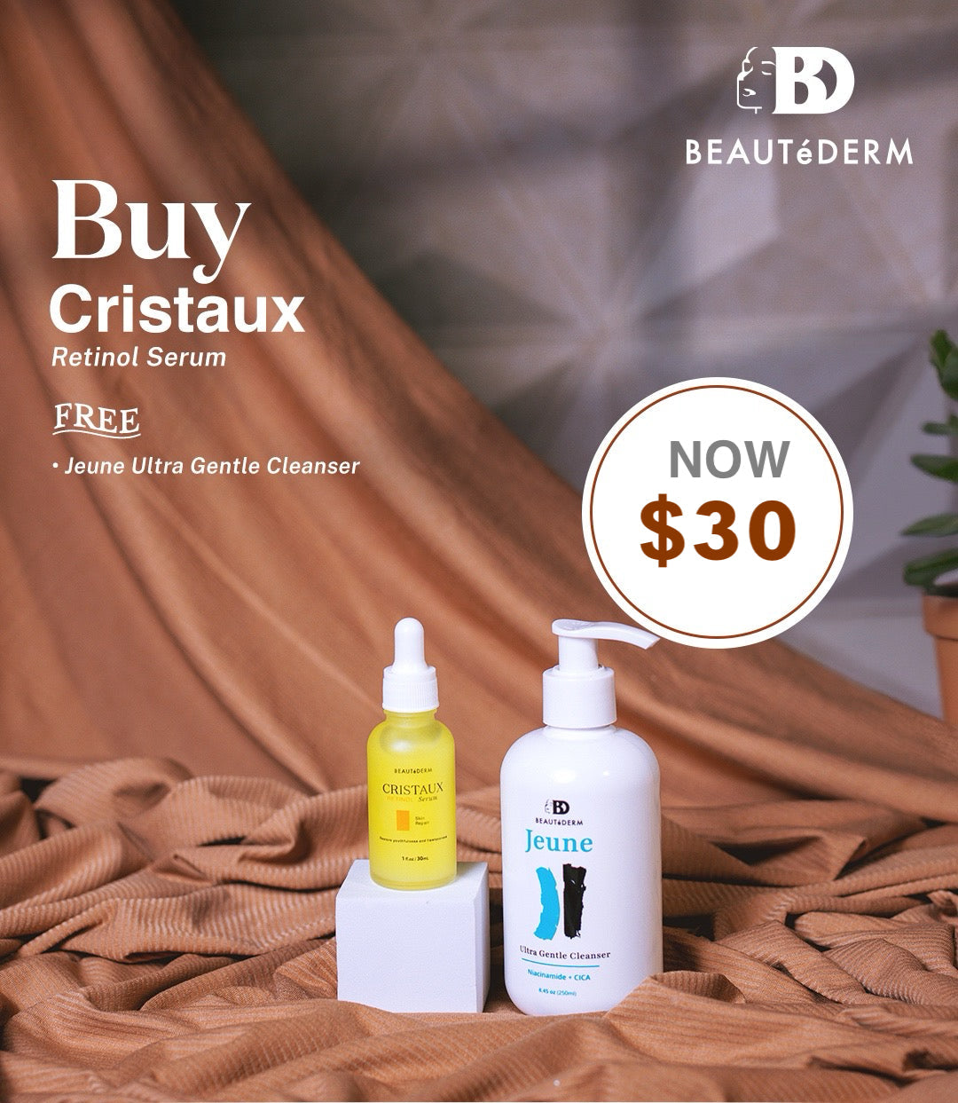 Cristaux Retinol Serum 30ml with FREEBIE