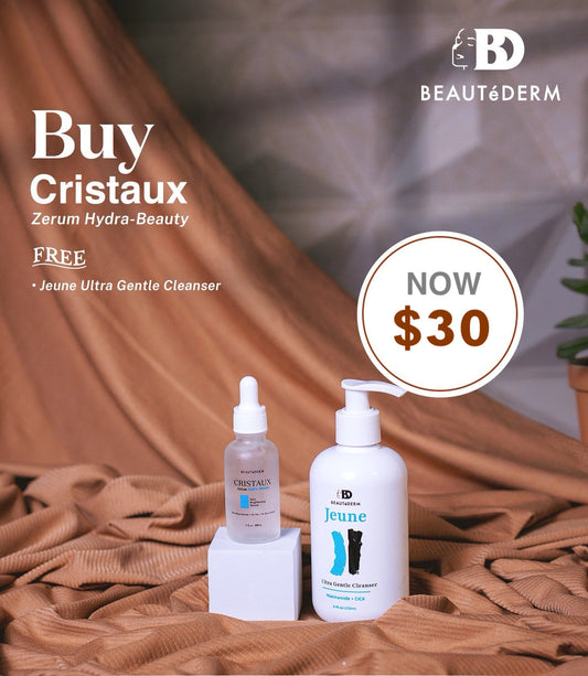 Cristaux Zerum Hydra-beauty Skin Brightening Serum 30ML with FREEBIE