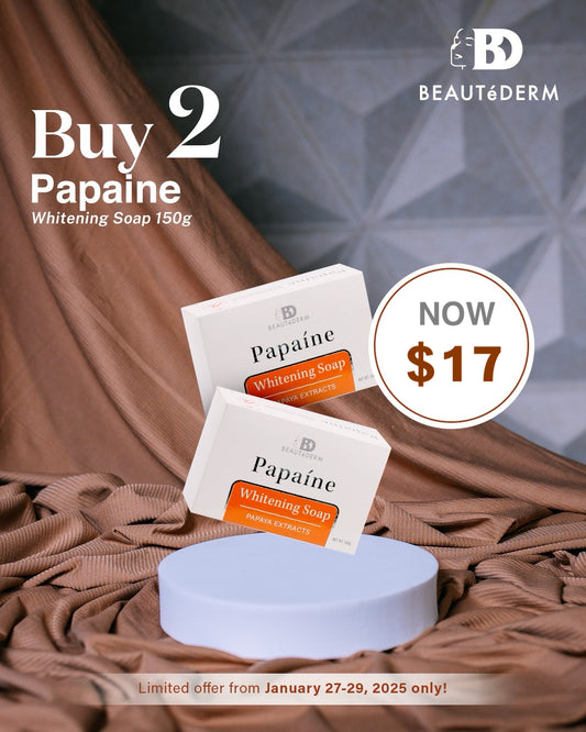 Papaine soap 150grams BUY 1 TAKE 1 FREE for $17