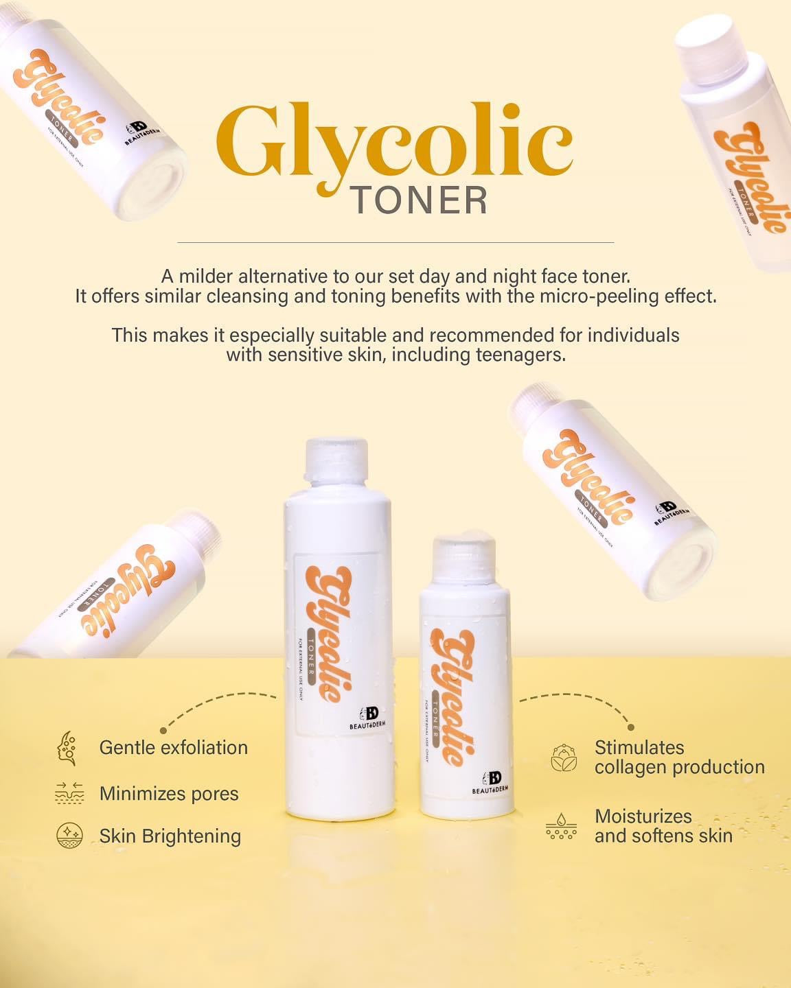 Glycolic Toner (60 ml, 120 ml, 200 ml, 250 ml, 500 ml)