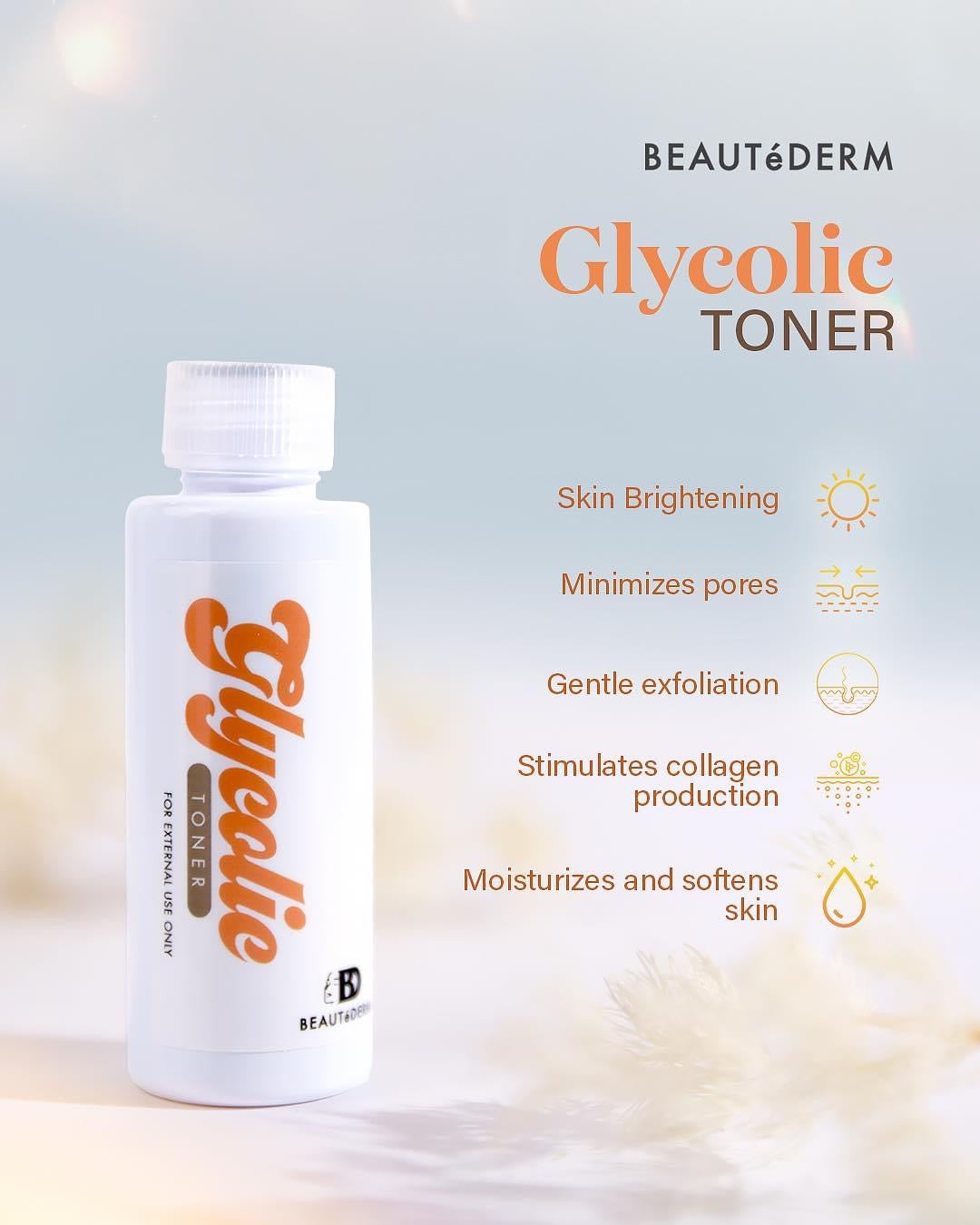 Glycolic Toner (60 ml, 120 ml, 200 ml, 250 ml, 500 ml)