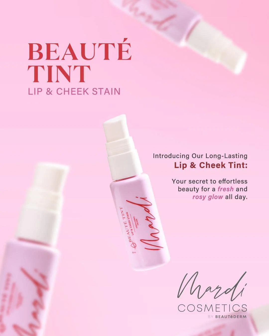 Mardi Beaute Lip and Cheek Tint 30ml BUY 1 GET 1 FREE