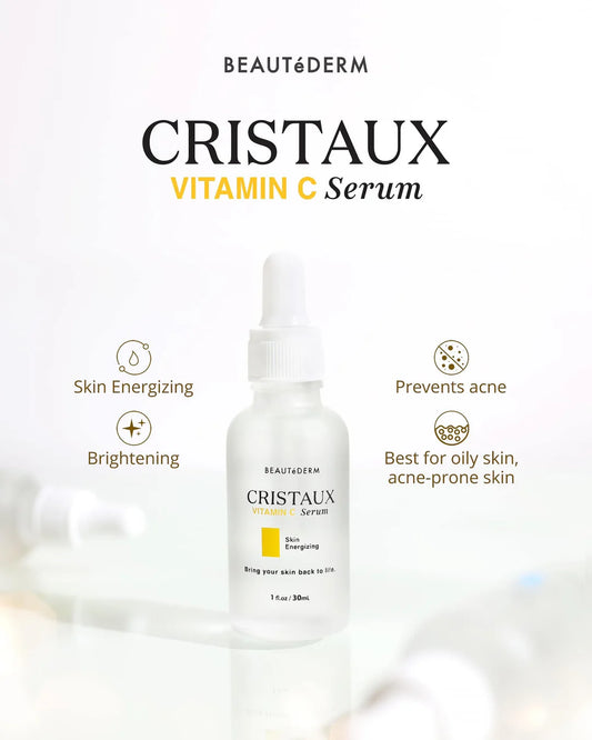 Cristaux Vitamin C Serum 30ML with FREE Cristaux Retinol Serum