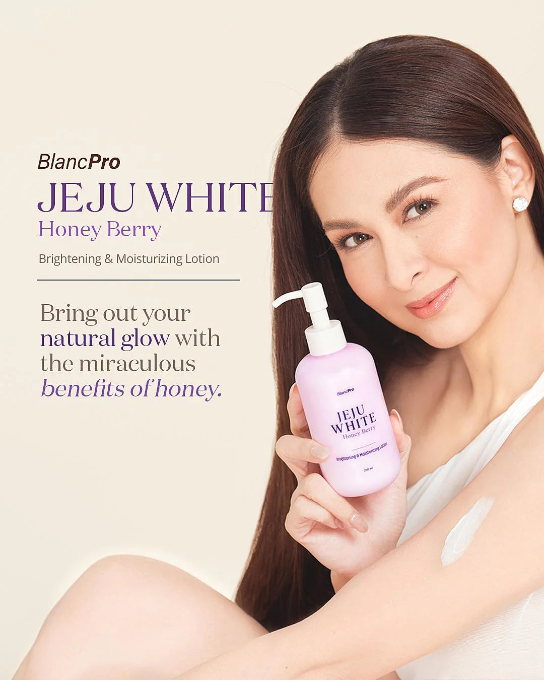 BlancPRO Jeju White Brightening and Moisturizing Lotion (Honey Berry) 100ml or 250ml