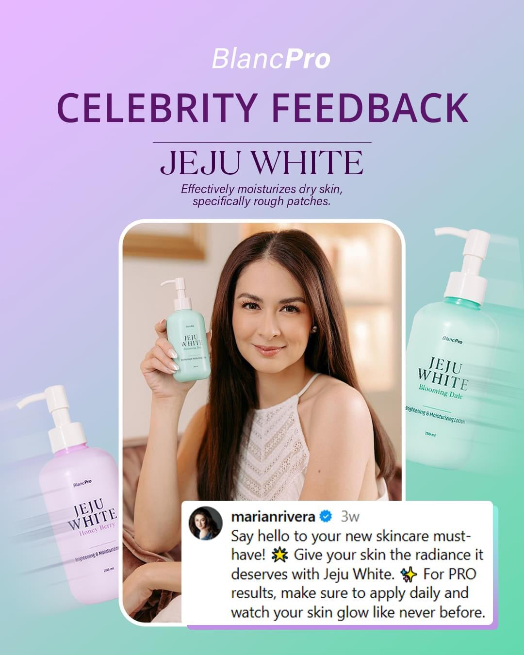 BlancPRO Jeju White Brightening and Moisturizing Lotion (Blooming Dale) 100ml or 250ml