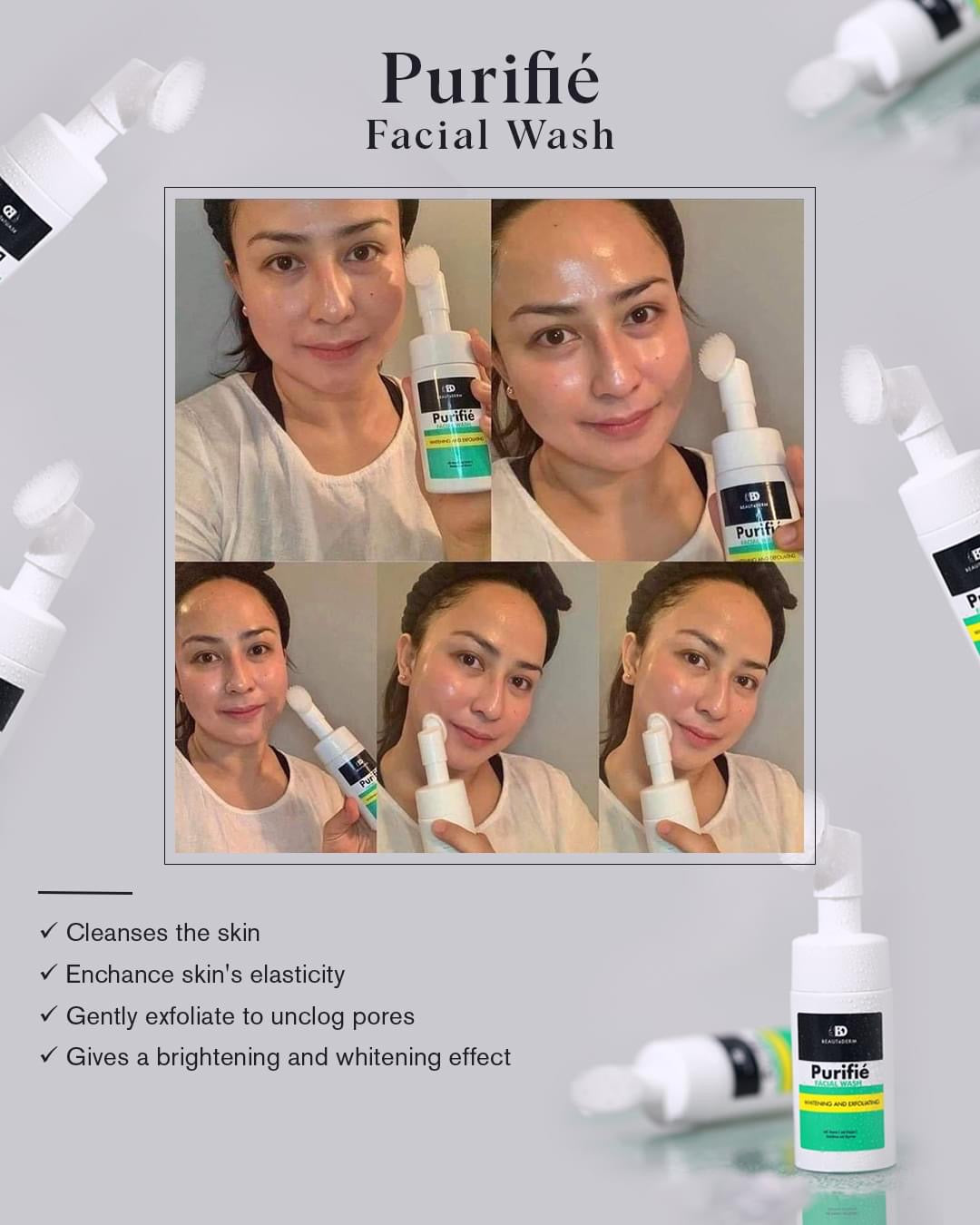 Purifie Facial Wash (100 ml refill, 250 ml refill, 100 ml with